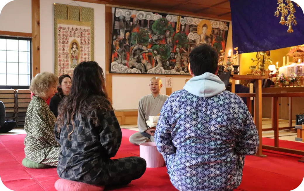 宿坊お勤め体験